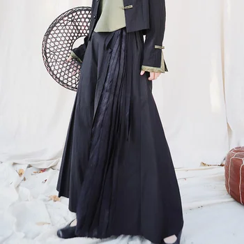 

Korea Pre-sale vintage fashion new 2020 Stripe patchwork vent irrregular cotton linen Skirt High Waist casual bottoms YH983