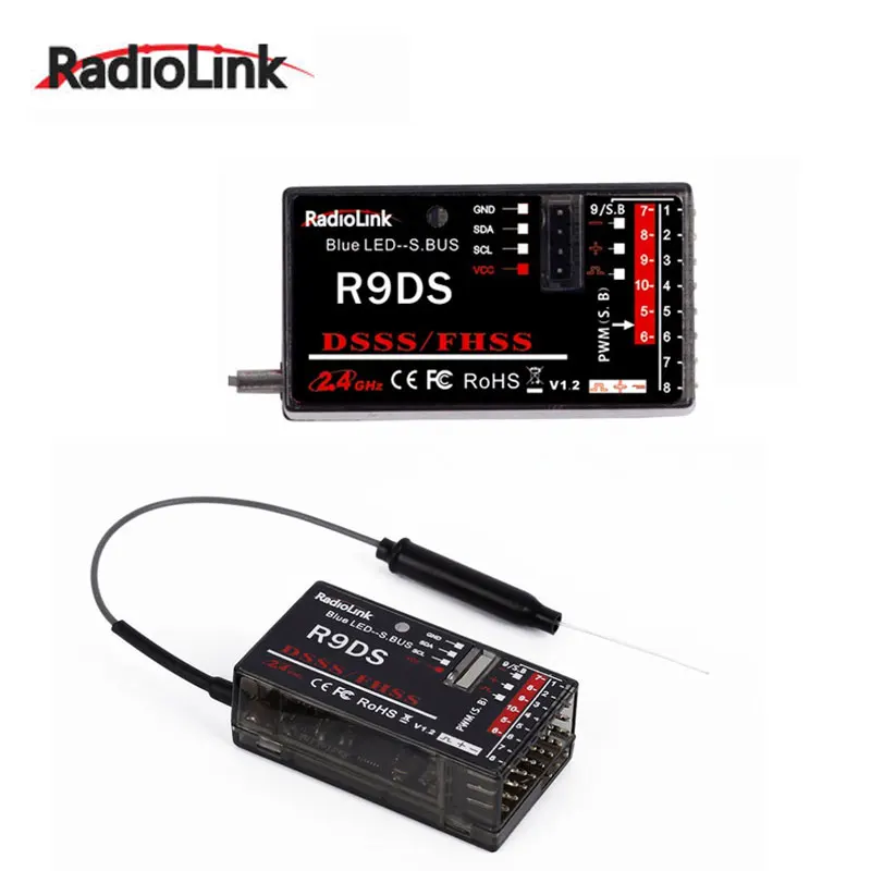 Приемник сигнала Radiolink R9DS R12DS 2 4G для пульта дистанционного управления AT9 /AT9S/ AT10