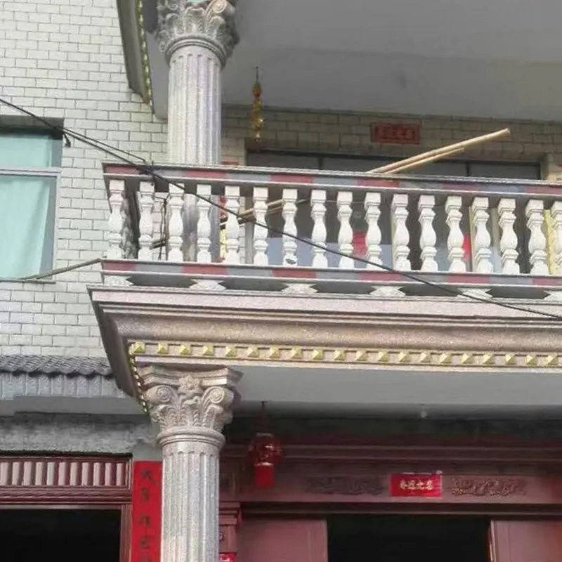 Durable ABS Plastic Roof Top Cornice Mould, Classic Design Outdoors Balcony Skirt Mold, Eave Line Mould, 29cm/ 11.42in Wide 1m