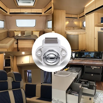 

Motorboat Cabinet Drawer Push Lock Door Lock Knob RV Caravan Motorhome Boat Push Button Catch Cupboard Door Knob Latch Lock