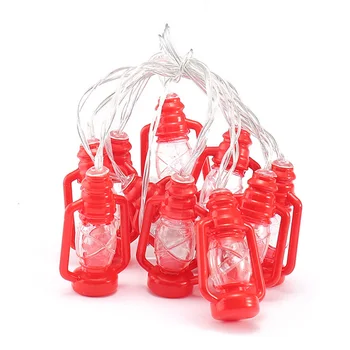 

2021 hot new products LED Ramadan Festival Retro Kerosene Lamp Strings Decorative Lantern accessories ramadan home decoration