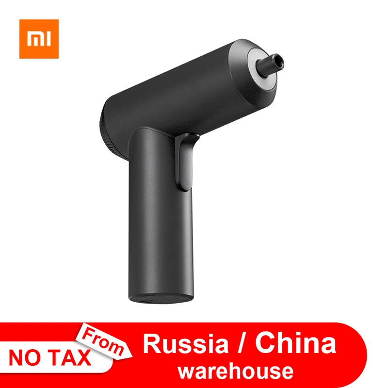 Оригинальная электрическая отвертка Xiaomi Mijia с 12 шт. S2 винтовые биты 3 6 в 2000 мА · ч