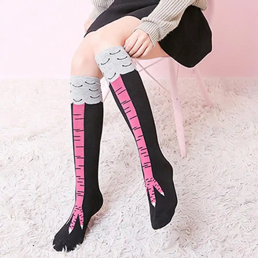 Caldo Lungo Tratto Calzini E Calzettoni Sexy Media Donne Cosce Di Pollo Di Stampa A Meta Coscia Sopra Il Ginocchio Calzini E Calzettoni Inverno Regalo Di Natale Aliexpress