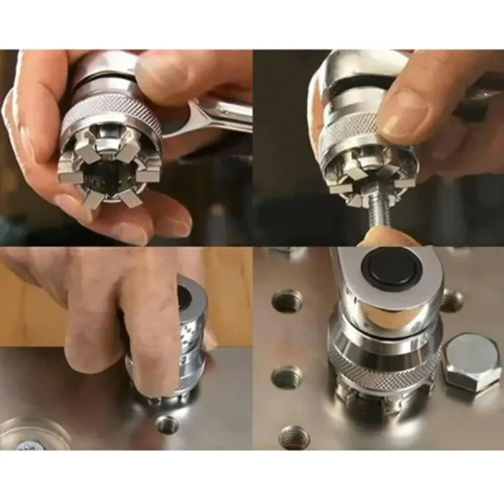 10-19 мм торцевой гаечный ключ втулка Регулируемая домашняя DIY Одна Головка Универсальная насадка для снятия ручных инструментов гайки Болты