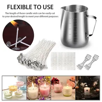 

Candle Making Kit Candle Make Pouring Pot Candle Wicks Candle Wicks Sticker 3-hole Candle Wicks Holder DIY Candles Craft Tools