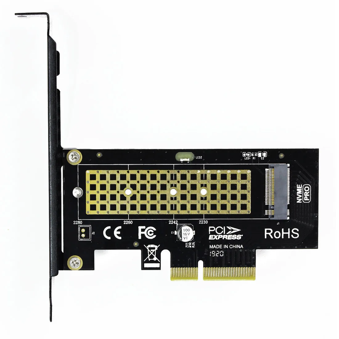 JEYI SK4 M.2 NVMe SSD NGFF к PCIE X4 Адаптерная карта поддержка PCI Express 3,0x4 Размер 2230-2280 m.2 полноскоростная M ключ интерфейсная карта