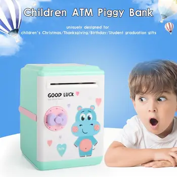 

Innovative ATM Piggy Bank Intelligent Automatic Opening Password Vouchers New Exotic Children's Gift Toys