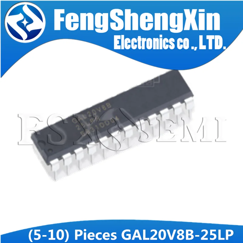 (5-10)pcs GAL20V8B-25LP DIP24 GAL20V8 DIP-24 GAL20V8B-25 DIP GAL20V8B-25LPN высокая производительность E2CMOS PLD Generic