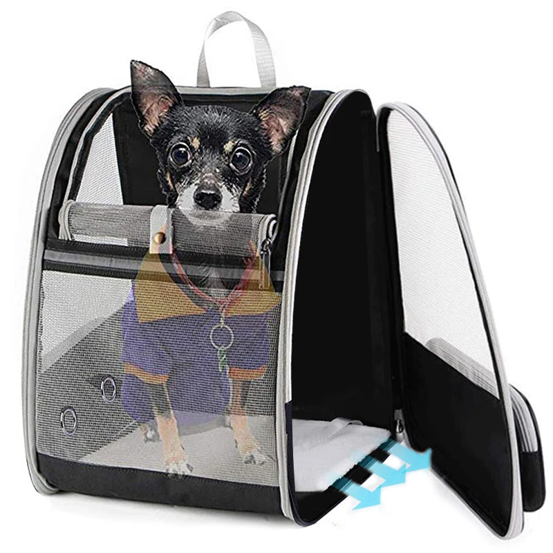 Pet Carrier Backpack Breathable Large Capacity Dogs Carrying Bag
