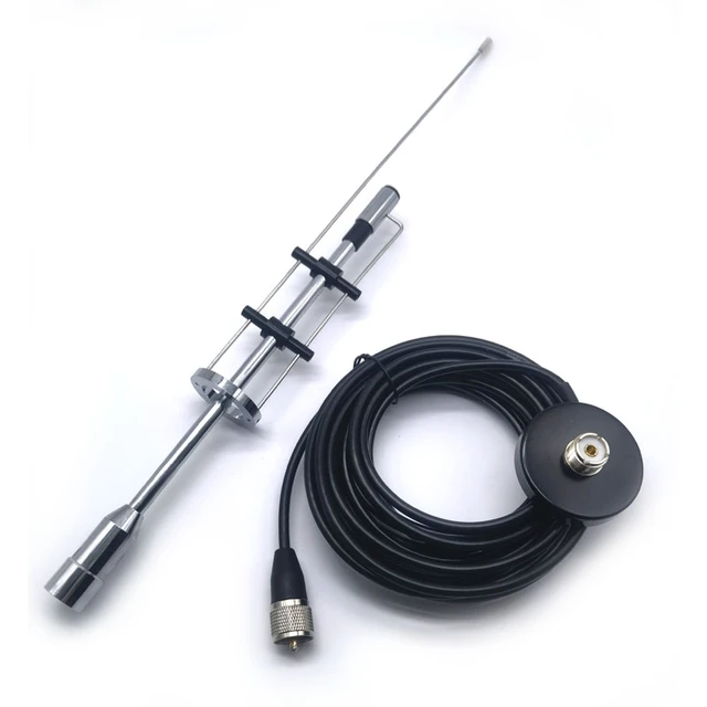 CBC-435 UHF VHF 145/435MHz Dual Band Antenna PL-259 Connector CBC435 and  Magnetic Mount