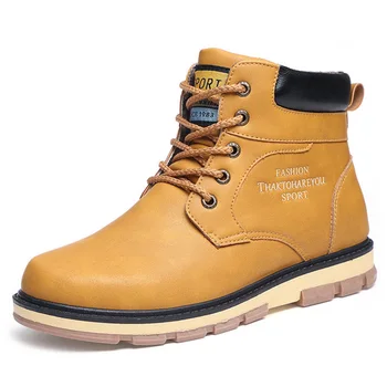 

Men Boots Comfort Winter Shoes Men Shoes Plush Warm Snow Boots Male Shoes Adult Winter Boots Men High-top Shoes Boots Men 39 S