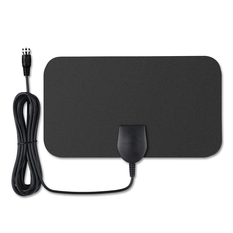 

TV antenna 4K 25DB High Gain HD TV DTV Box Digital TV Antenna EU Plug 50 Miles Booster Active Indoor Aerial HD Flat Design