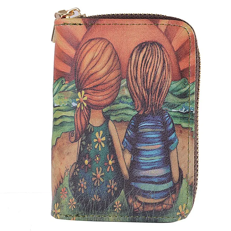 Cartoon pattern children's wallet card bag coin purse Card Holder Passport Cover Credit Card Holder Wallet Card Tarjetero Rfid