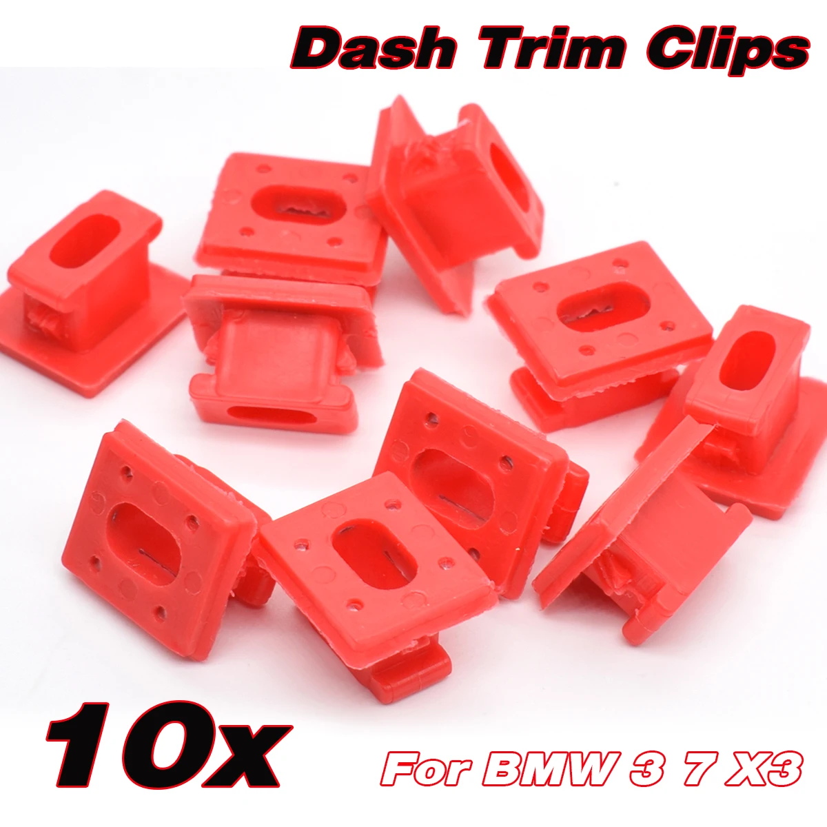 

Center Console Dashboard Dash Trim Strip Inserts Clips for BMW E46 M3 E65 E66 X3 E83 Grommets Fixing Buckles Fastener Retainer