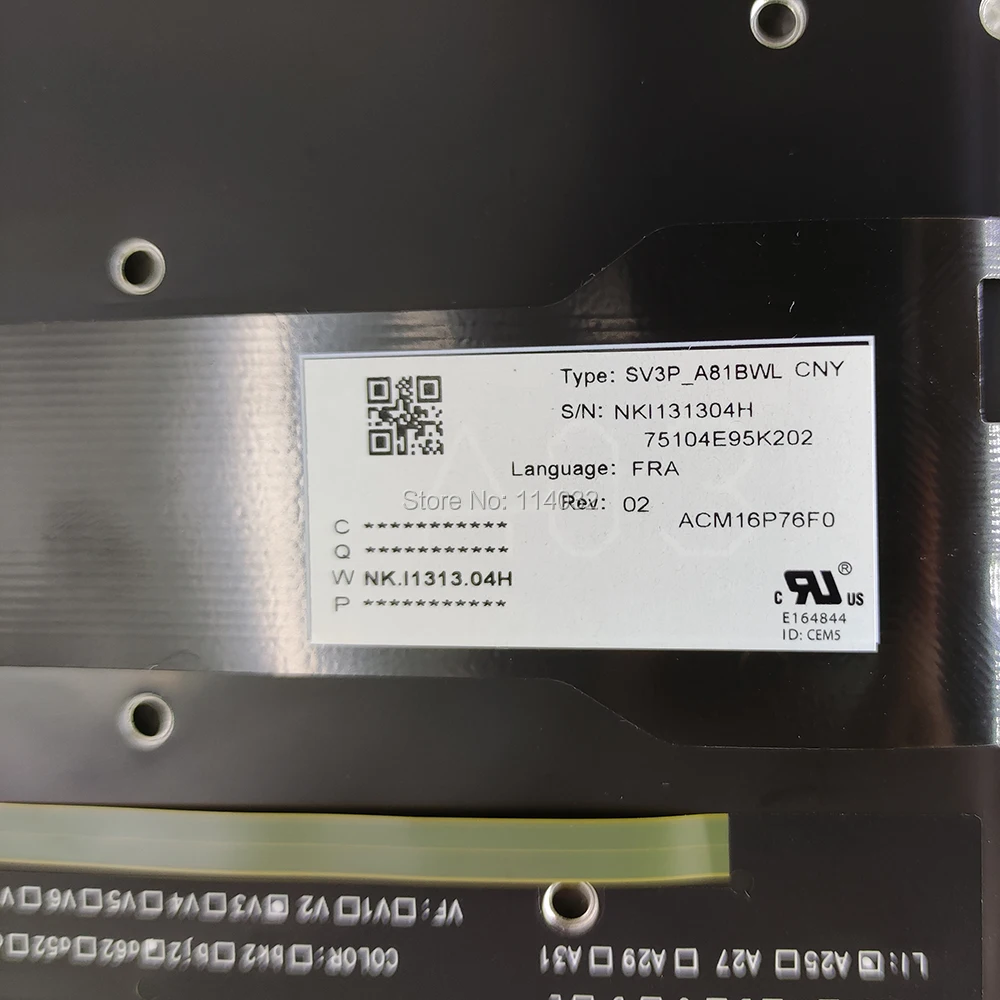 Teclado para Acer Substituição Teclados Backlight 5 51 Sf114-32 fr Francês Sv3p A81bwl Preto Portátil kb Melhor Sp513 52n - Imagem 5