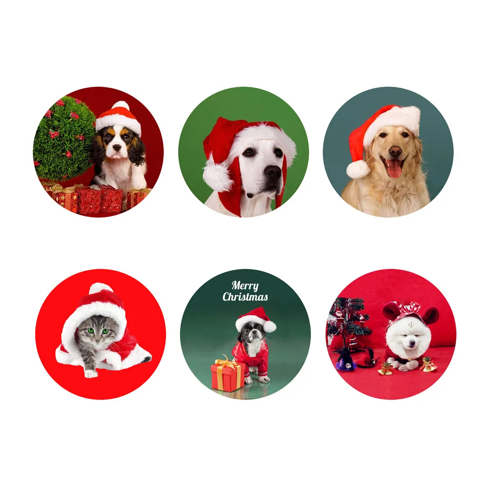 HUGSIDEA Merry Christmas настольная чашка коврик круглый кофейные подставки для напитков термостойкий Коврик для посуды кружка коврики чайные подушечки - Цвет: YY1713W