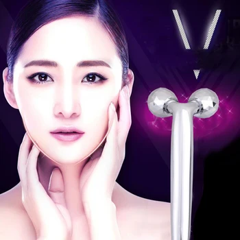 

Silver Stainless Steel Household Face-Lifting Beauty Equipment, 70°V-Shaped Roller, Face-Lifting And Shaping, Reducing Wrinkles