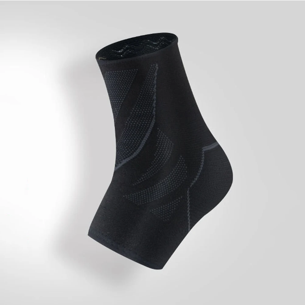 4 Pair Of Black Ankle Sock Support Knit Silicone Anti-Slip Comfortable Fitness Ankle Brace Ankle Sprain Supplies For Sports