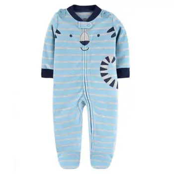 

Newborn Baby Rompers Autumn Winter Package Feet Baby Clothes Polar Fleece Infant Overalls Baby Boy Girl Jumpsuits Clothing Set