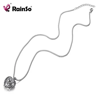 

RainSo 2020 New Stainless Steel Necklace Link Health for arthritis Bio Energy Healing Power Heart-shaped Magnets ball Necklaces