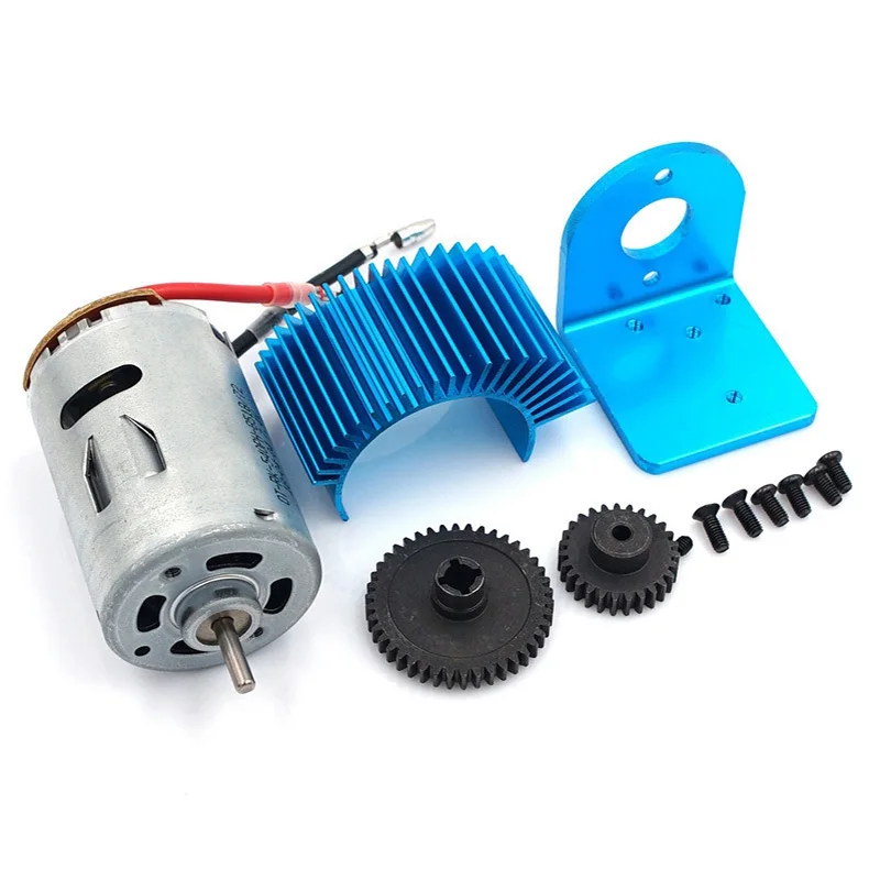 Cheap Price of  Motor Amount+540 Motor Electric Engine Metal Gear 27T Reduction Gear 42T Rc Car Upgrade Parts 1/18 