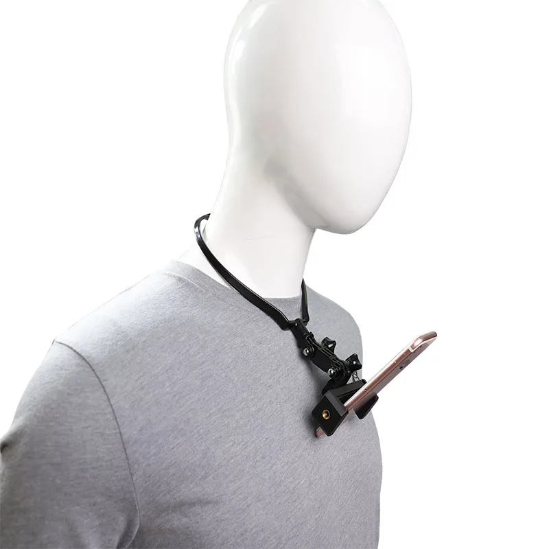 Hands Free ленивый держатель для телефона универсальный кронштейн зажим для мобильного телефона стойка для селфи подвесное крепление для шеи для iPhone samsung Vlog Cam