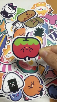 

100PCS/Lot Colorful Cute&Fresh Sticker No repeating children's toy stickers suitcase notebook skateboard motorcycle stickers