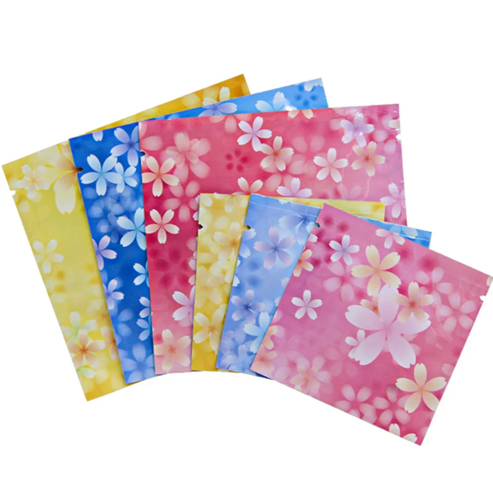

Printed aluminum foil bag herbal tea pack small bubble skin care products eye mask powder liquid portable bag 100pcs