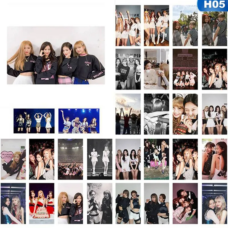 30Pcs/Set Korean BLACKPINK Girls Kill This Love New Album Photo Card PVC Cards Self Made LOMO Card Photocard - Цвет: H05