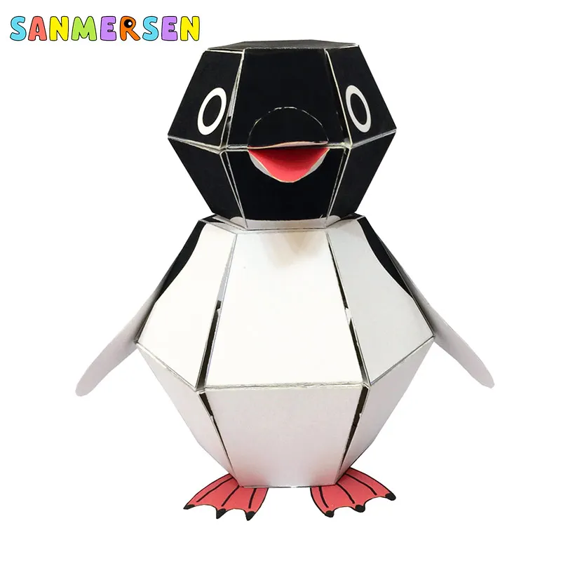 A Игрушки для детей, поделки для детей, сделай сам, скрапбукинг, детский сад, 3D Бумага оригами, животные, пингвин, отскок, Монтессори, обучающие игрушки - Цвет: A