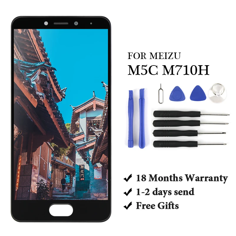 

5.0" M5C LCD For MEIZU M5 C M5C A5 m710h LCD Display Touch Screen Digitizer Assembly Replacement For MEIZU M5C