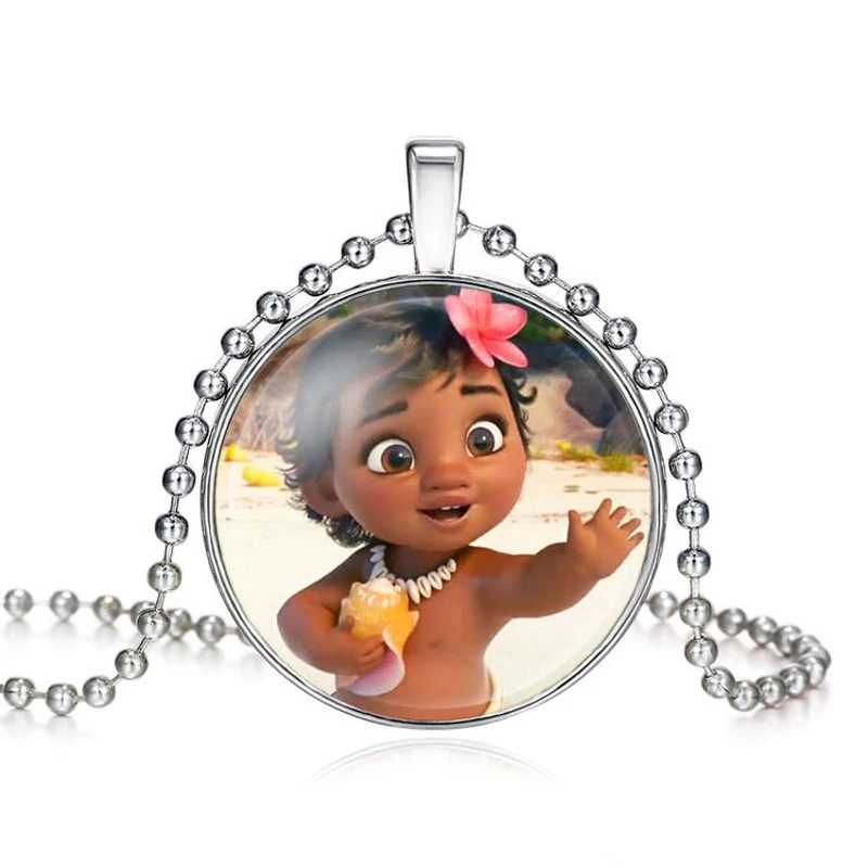 17 Кабошон из драгоценных камней с героями мультфильма Дисней Холодное сердце принцесса Эльза Анна детские ювелирные изделия для маленьких леди кулон аксессуары для девочек подарок ожерелье - Окраска металла: 17
