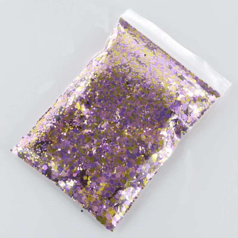 Color7-50g Голографический массивный/тонкий микс свободный блеск-50 грамм 1 мешок-блеск-дизайн ногтей Блеск-смесь Блеск-стакан блеск-MD11(1-30 - Цвет: Color7-50g