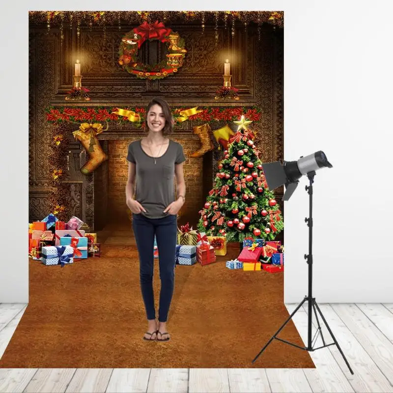 90x150 см Chirismas фон для фотосъемки фотостудия Рождественский фон Художественная ткань для дома вечерние украшения стен