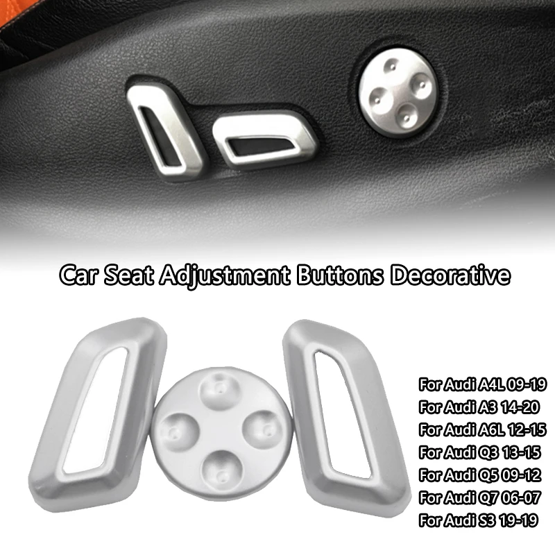 Car Accessories Seat Adjustment Buttons Dedicated Decorative Sequins For Audi A3 Hatchback Sedan A4 A6 Q3 Q5 Q7 | Автомобили и