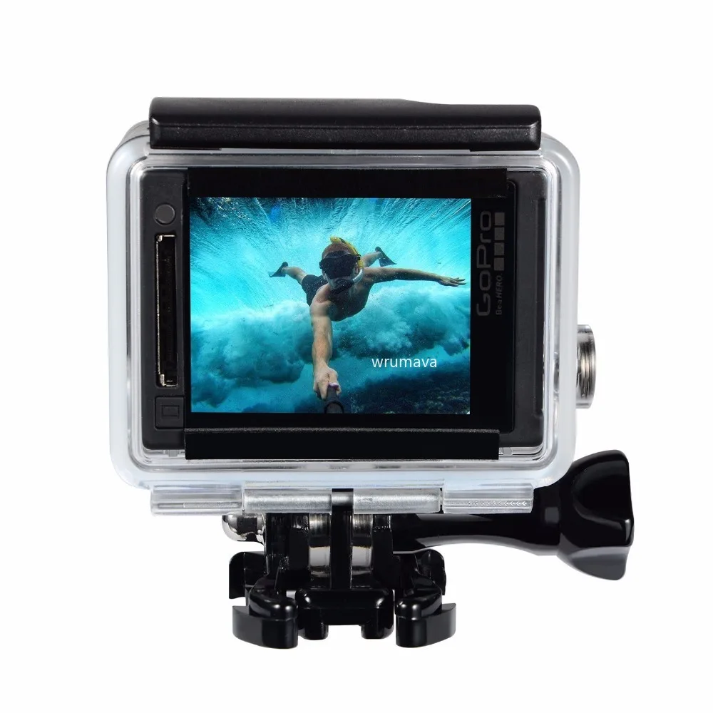 Gopro 영웅 4 Hero3 + Hero 3 수중 보호 상자 액세서리 용 Gopro 방수 하우징 케이스 용