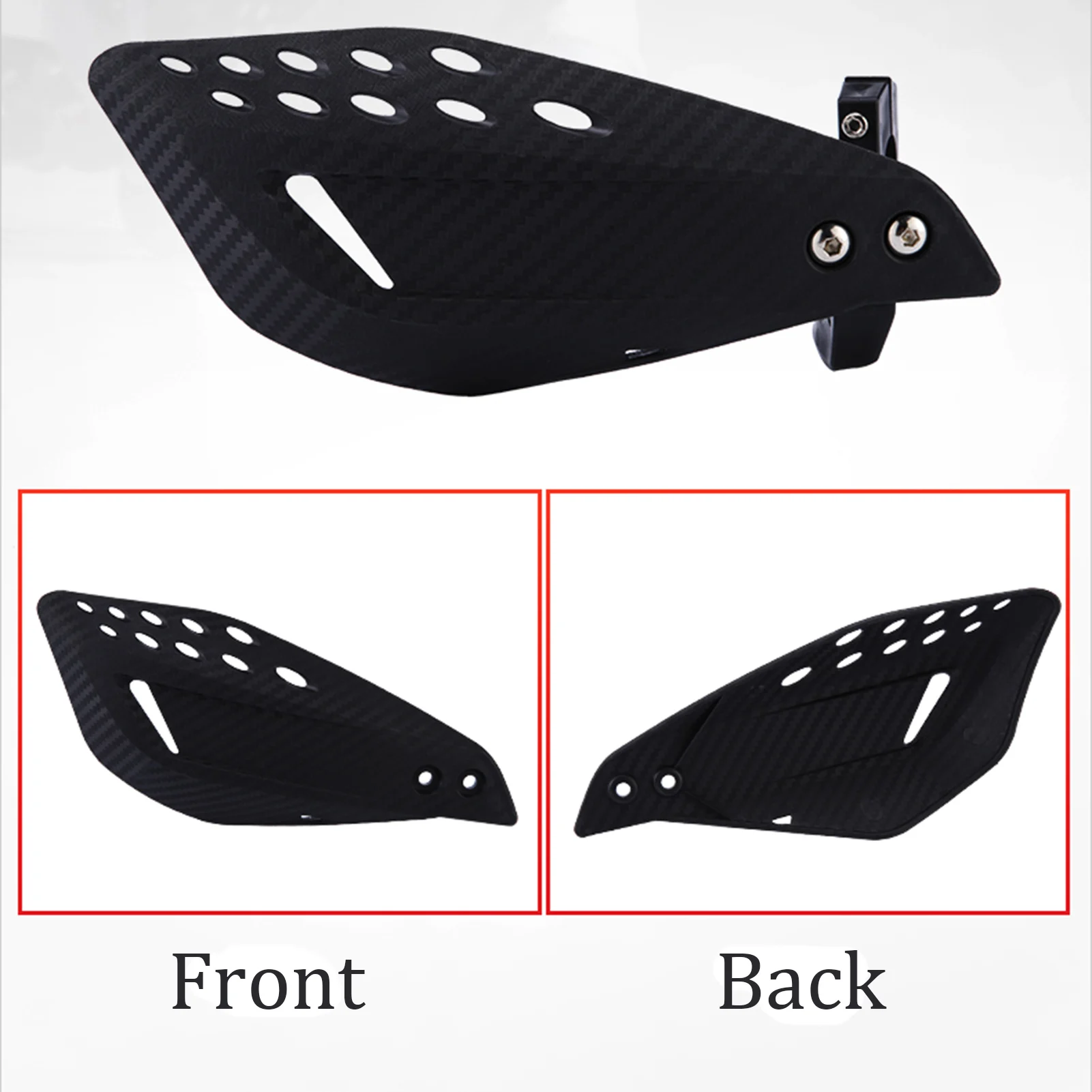 Carbon Fiber Patterned Hand Guards Protectors Suitable for Universal Motorcycles . Modified Steering Handlebar Cover of Bike