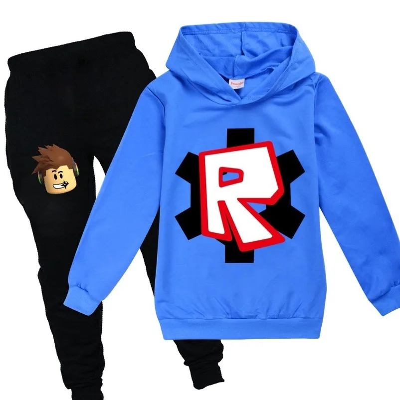 Худи Roblox 2020 детские толстовки модная детская футболка с капюшоном пальто для