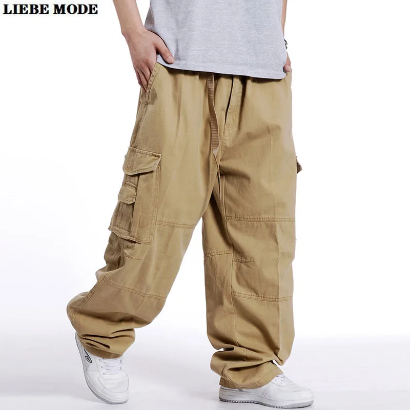 Men's Loose Belt Cargo Baggy Pants For 