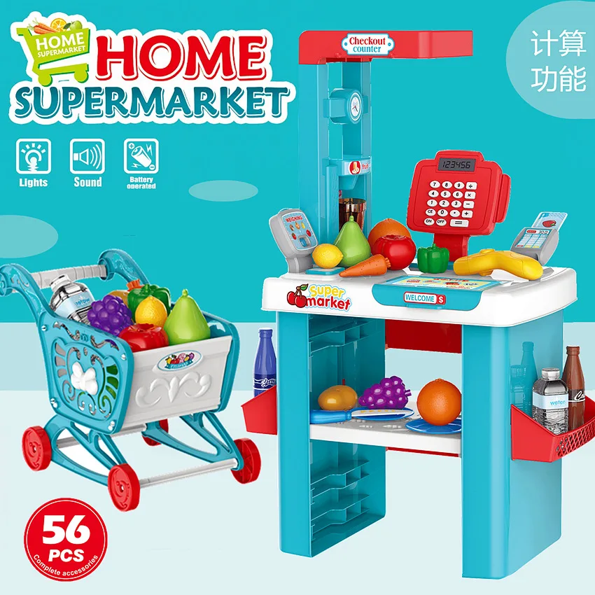 Праздничные 35 шт. 56 supermercadcado de juguete детская имитация комплект игрушек для ролевых