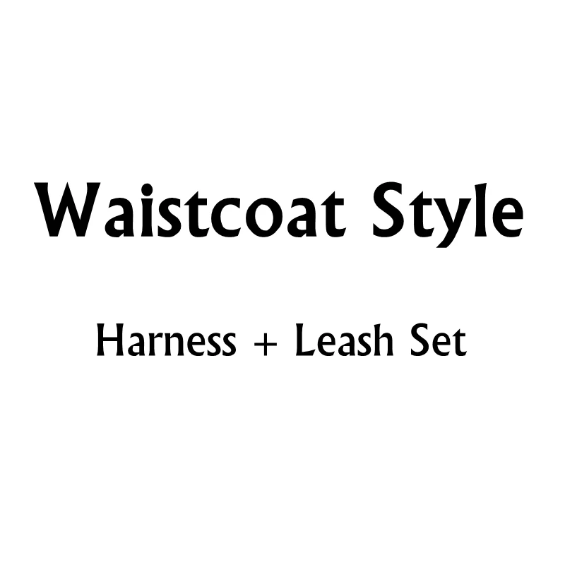 Waistcoat Style Модный жилет для домашних животных, стильный регулируемый поводок для маленьких, средних и больших собак, уличная одежда для собак, кошек, аксессуары AML03 - Цвет: Waistcoat Style