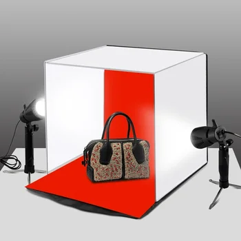 

Photobox 40 * 40 Portable Lightbox Photo Studio Box Tabletop Shooting Light Box Tent Photography Softbox Kit for Goods Display