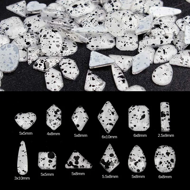 Новые цветные стеклянные камни в виде яичной скорлупы смешанной формы стразы с