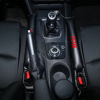 

PU Leather Seat Gap Pad Fillers for PEUGEOT 108 208 307 Car Seat Spacer Filler Slot Plug Pads