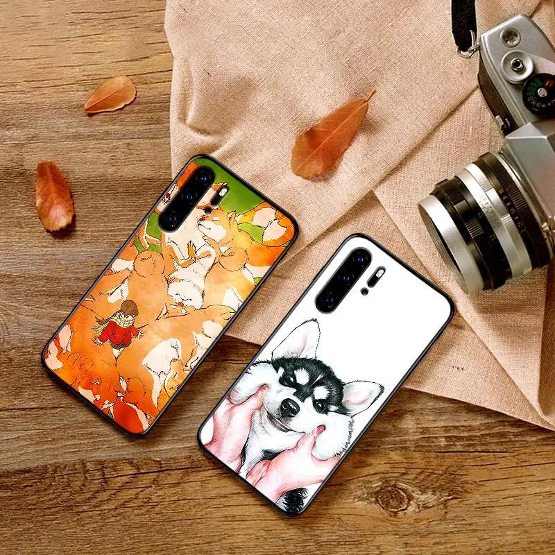 Чехлы для мобильных телефонов huawei Y6 Y7 Y9 Prime 2019 mate 10 20 Pro Nova2 3 4 Lite Nova 2i 3i 5i Cover Husky cute