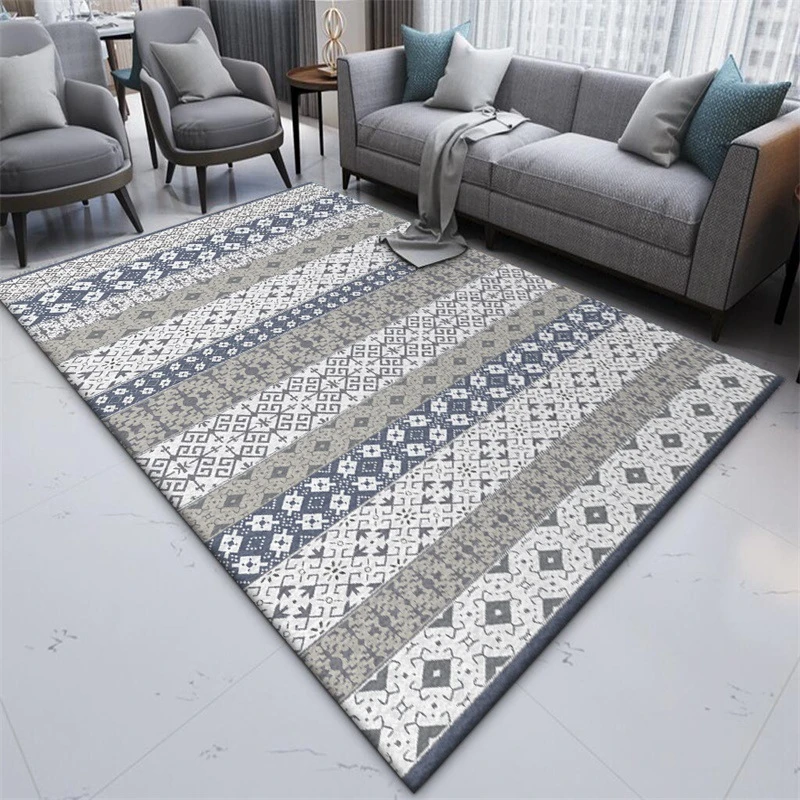 Марокканский Стиль ковры гостиная простой геометрический Tapete спальня Диванный кофейный столик турецкие ковры кабинет ковер домашний декор