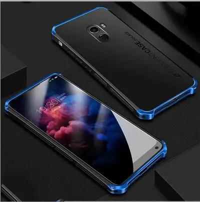 Black Blue Металлический корпус для телефона для Xiaomi mi Mix 2 тонкий жесткий чехол Alu mi nium Hybrid PC Shell для Xiaomi mi x2 чехол Funda - Цвет: Black Blue