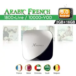 IP tv Франция X88Pro Android 9,0 tv box с 1 год QHD ТВ-код 2G 16G IP tv подписка Италия Германия арабский французский бельгийский IP tv