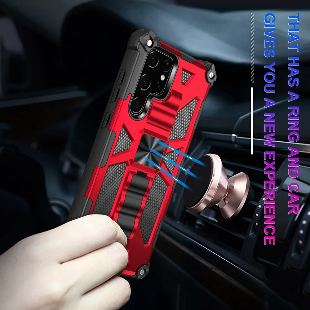Rugged Shockproof Military-Grade Kickstand Phone Case