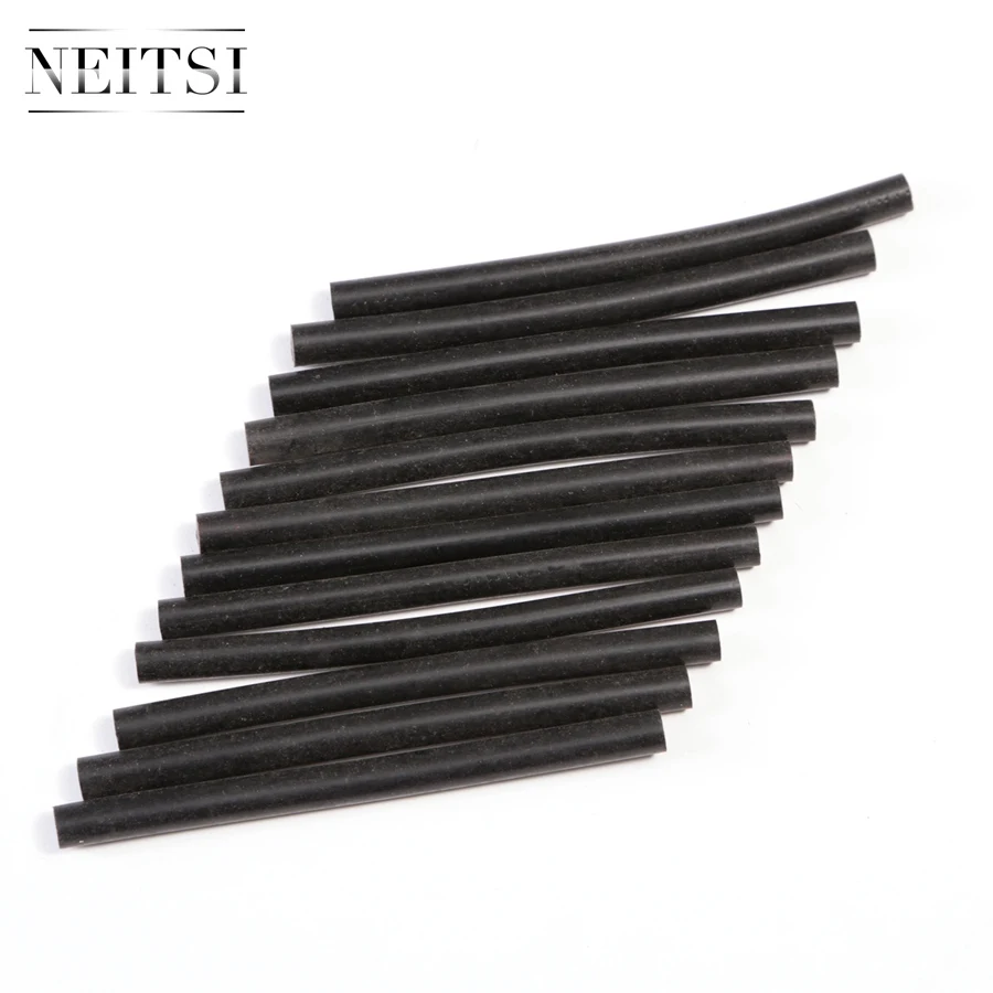 Neitsi 12pc/pack 7.8mm * 100mm Hotmelt Keratin Glue Sticks High Quality Melting Hot Gun Glue Stick Black Brown Yellow Color